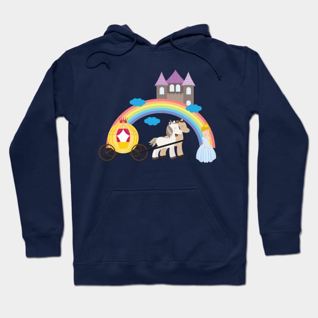 Unicorn and princess 5 Hoodie by grafart